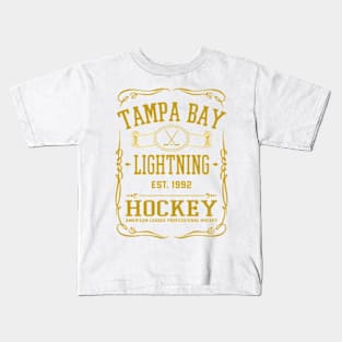 Vintage Lightning Hockey Kids T-Shirt